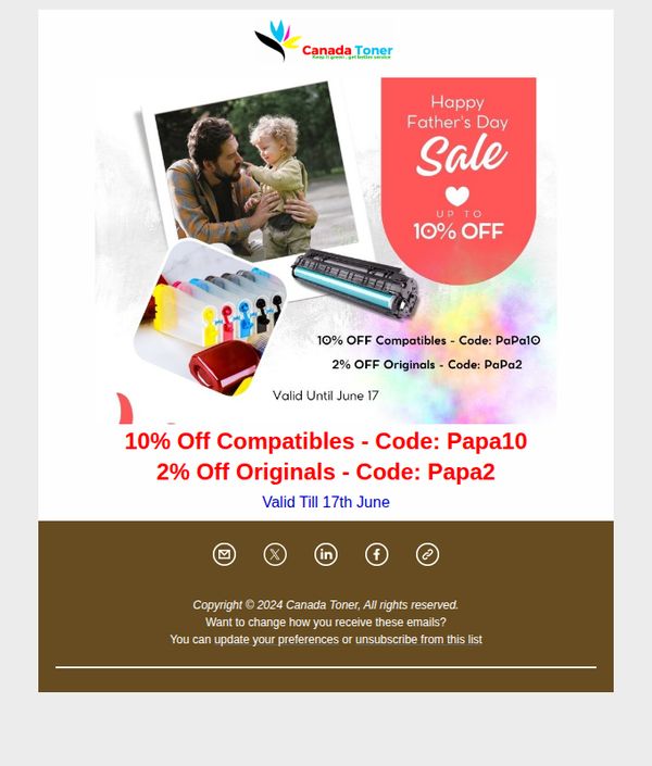 10. Canada Toner: 👔 10% OFF Compatibles And 2% OFF OEM