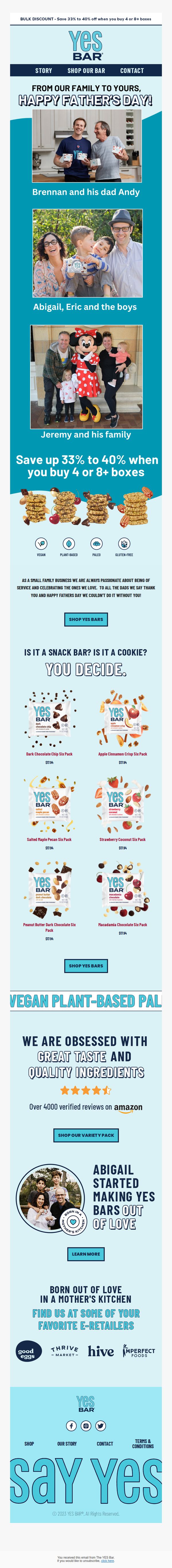 9. Yes Bar: HAPPY FATHER'S DAY