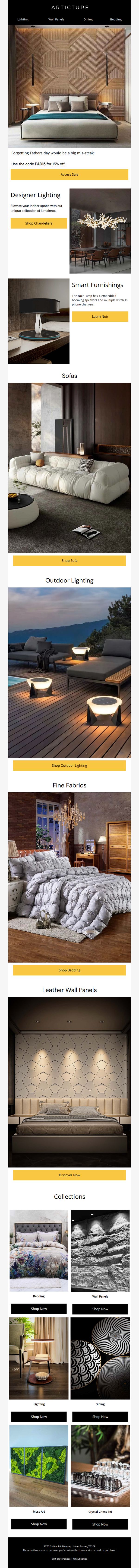 6. Articture: Fathers Day: SITEWIDE SALE