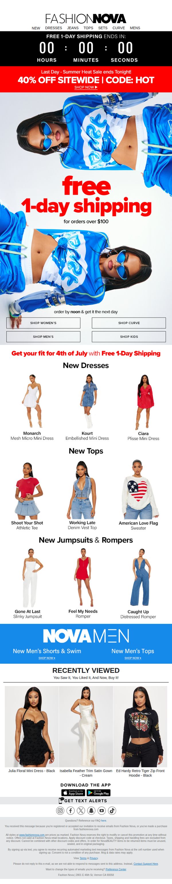 7. Fashion Nova: Order By NOON & Get It TMRW!🚀