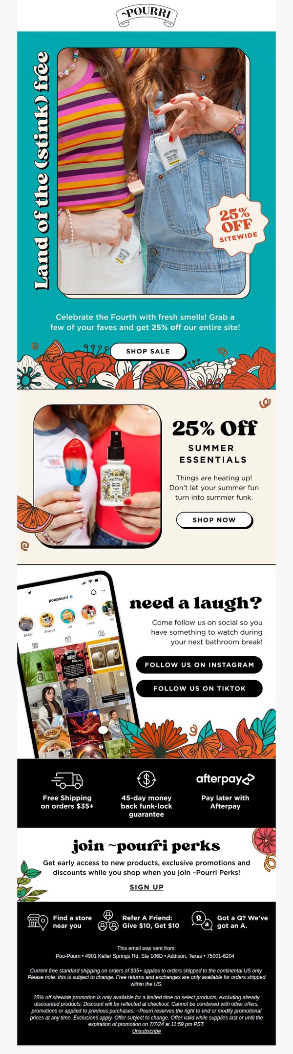 8. Poo-Pourri: 🇺🇸 Celebrate Independence Day with 25% Off Sitewide! 🎉