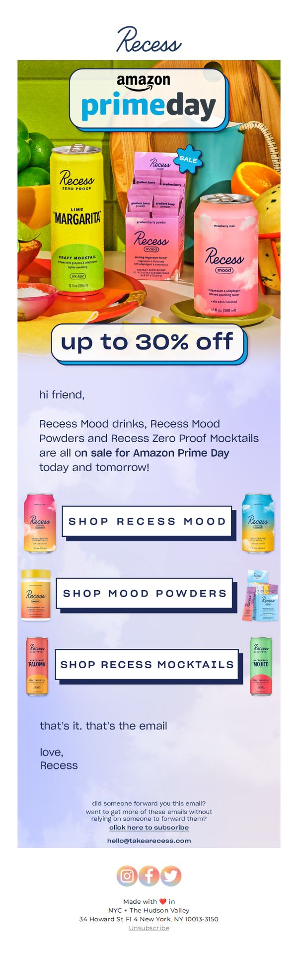 6. Recess: up to 30% off this Prime Day