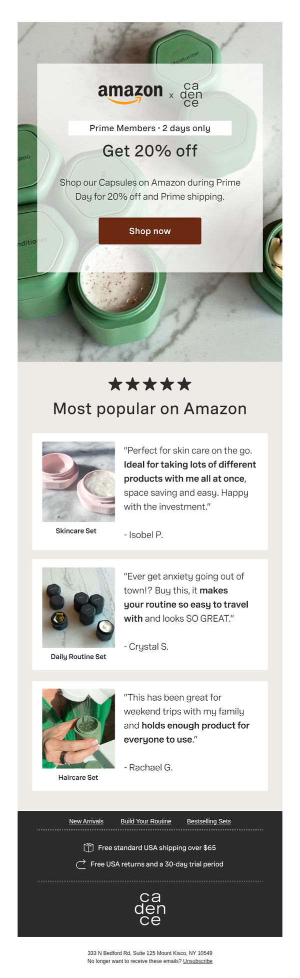 10. Cadence: Shop Capsules this Prime Day