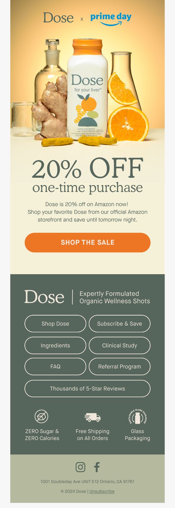 10. Dose is 20% Off on Amazon Prime!
