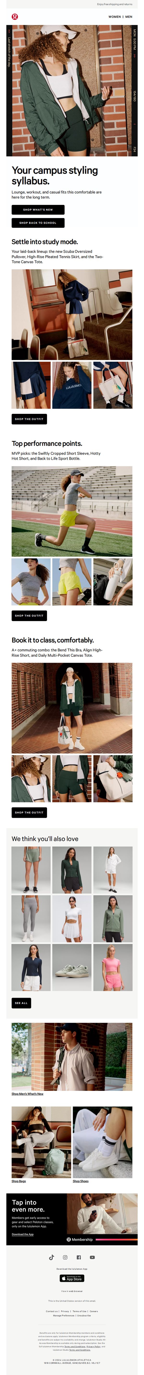 9. Lululemon: This campus gear? No notes.