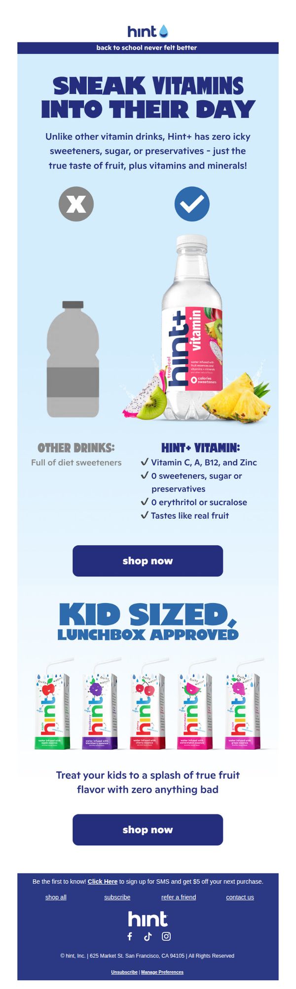6. Hint: Back to school never felt better
