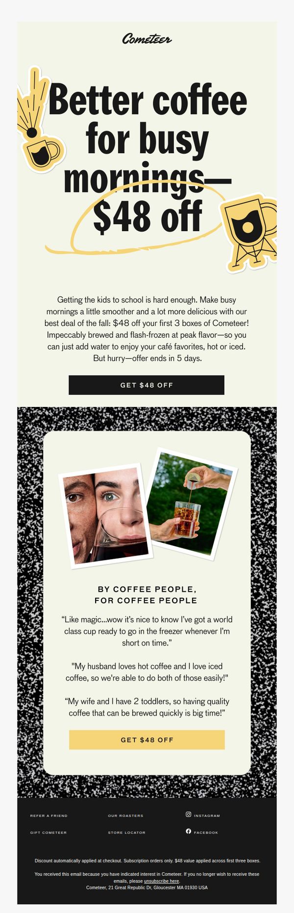 8. Back to School Sale:  $48 off!
