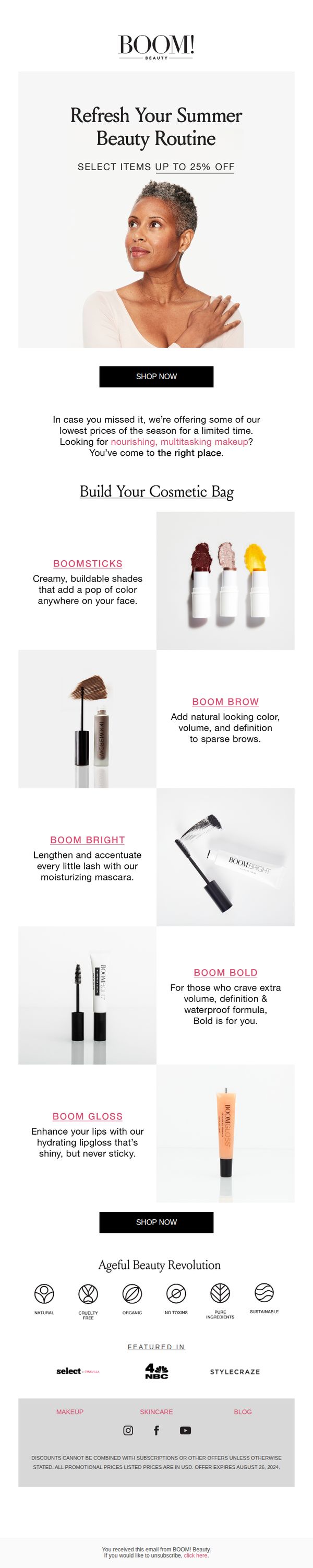 6. BOOM by Cindy Joseph: Summer Clearance Event continues