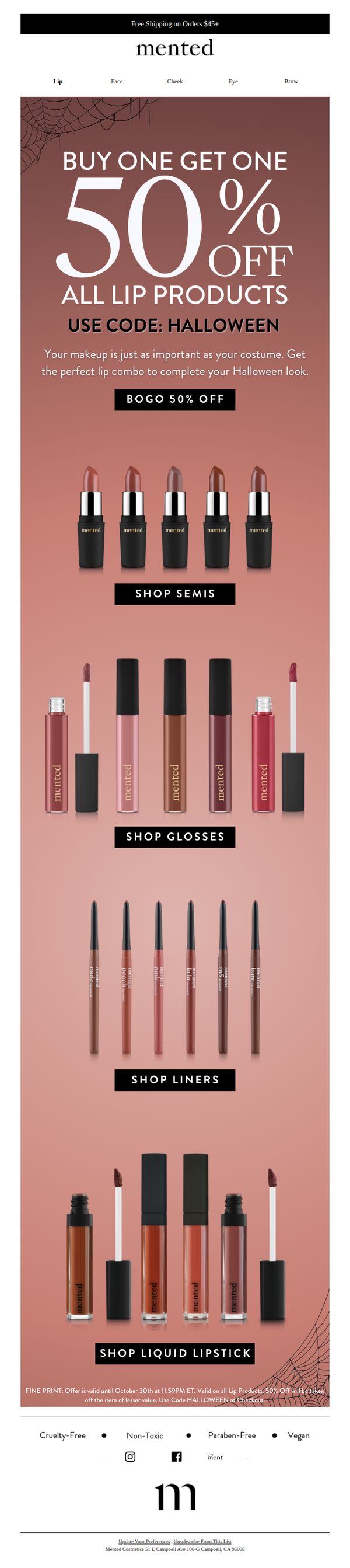 10. BOGO 50% Off Semis, Gloss, and Liners