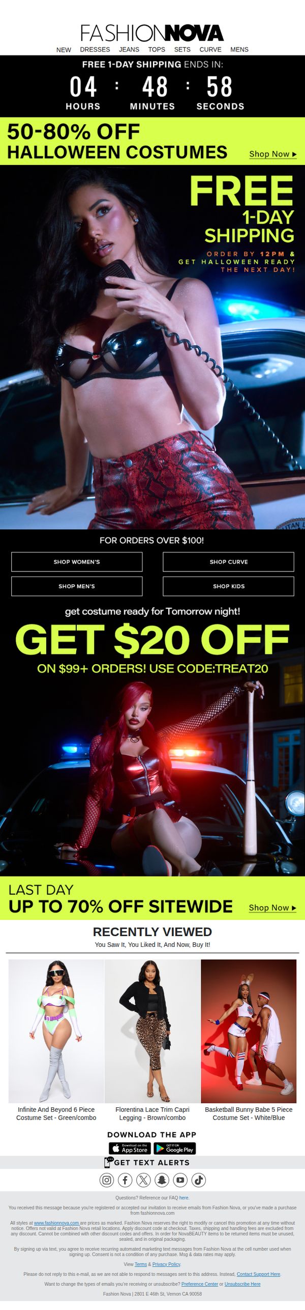 8. Fashion Nova: Halloween LAST CALL☠️Order By 12PM‼️