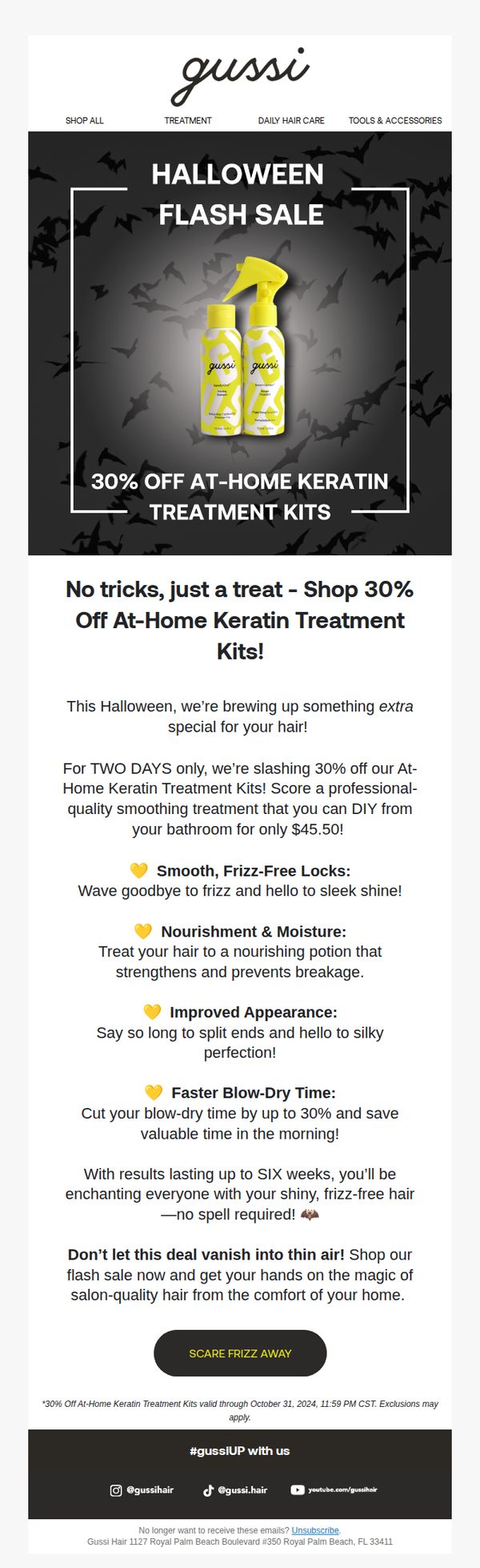7. (No Trick) Treat Yourself to 30% Off Treatment Kits! ✨