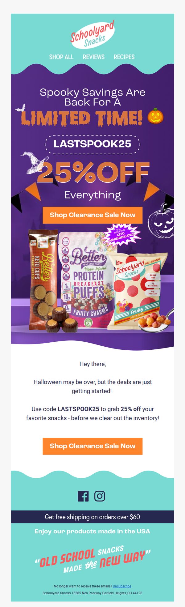 6. Spooky Savings are Back—25% OFF Everything 🎃