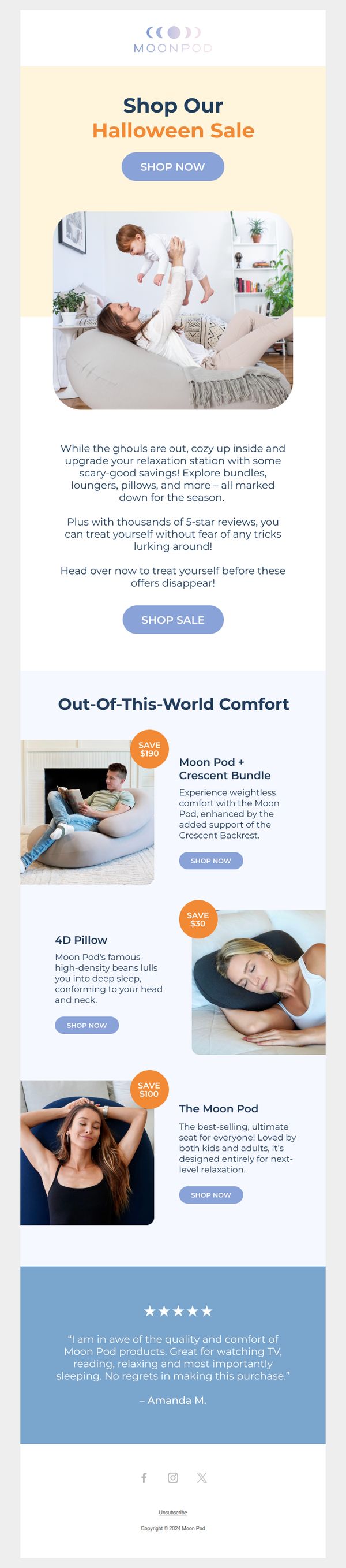 10. Moon Pod: 🎃 Spooky-good savings inside 👻