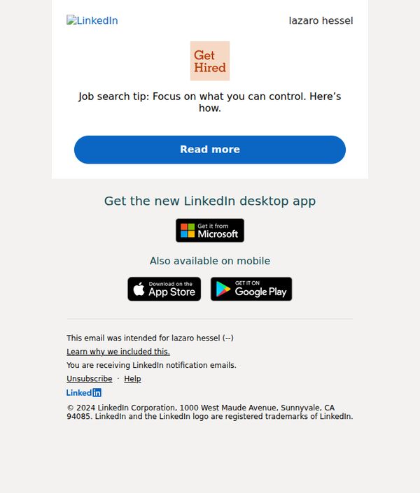 9. Job search tip: Focus on what you can…