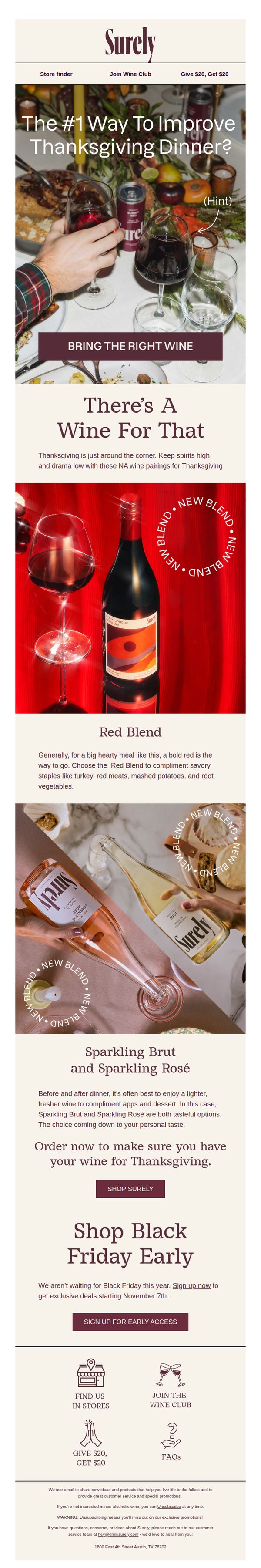 7. What’s on your Thanksgiving drink menu? 🍷
