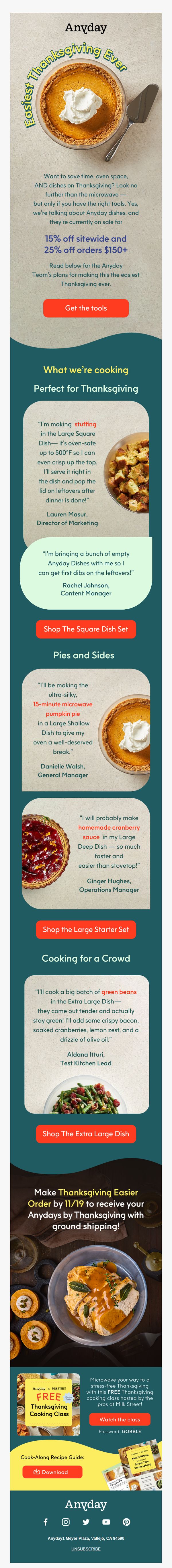 10. Anyday: Thanksgiving cooking tips for actually enjoying your holiday