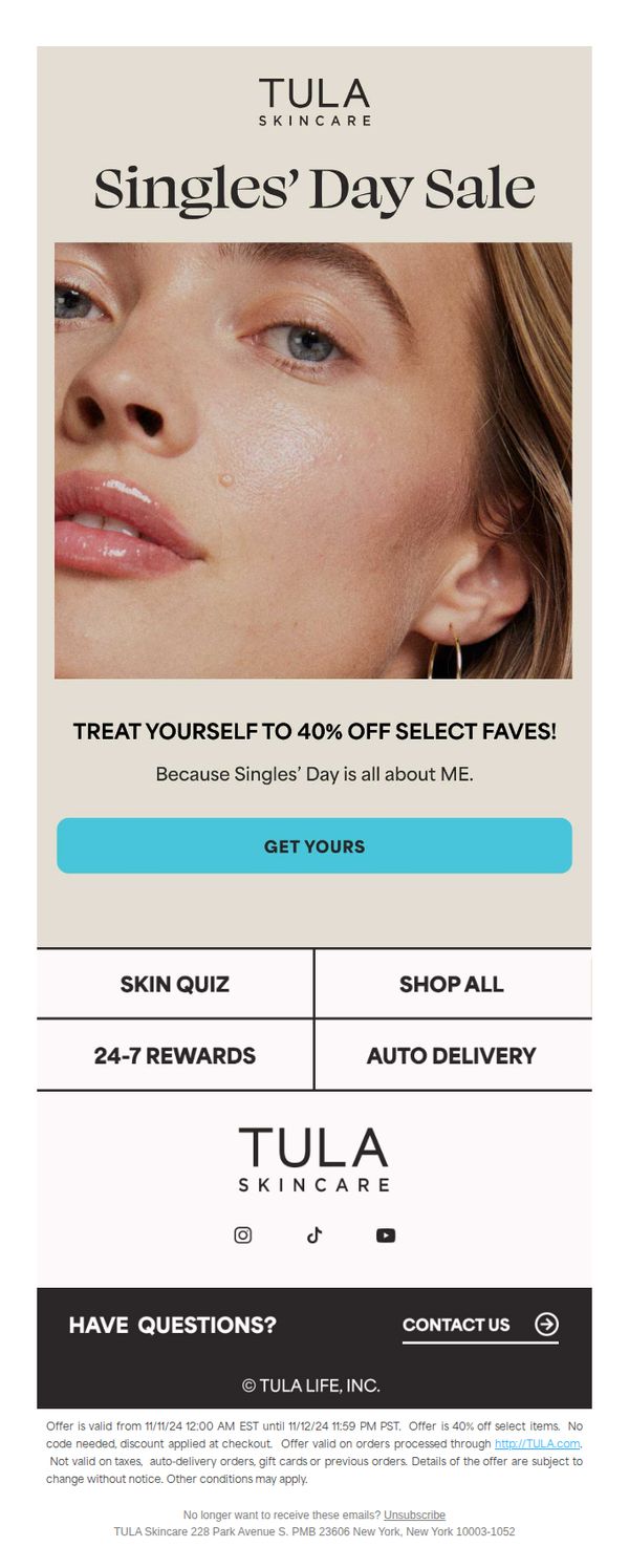 8. 40% off select favorites!