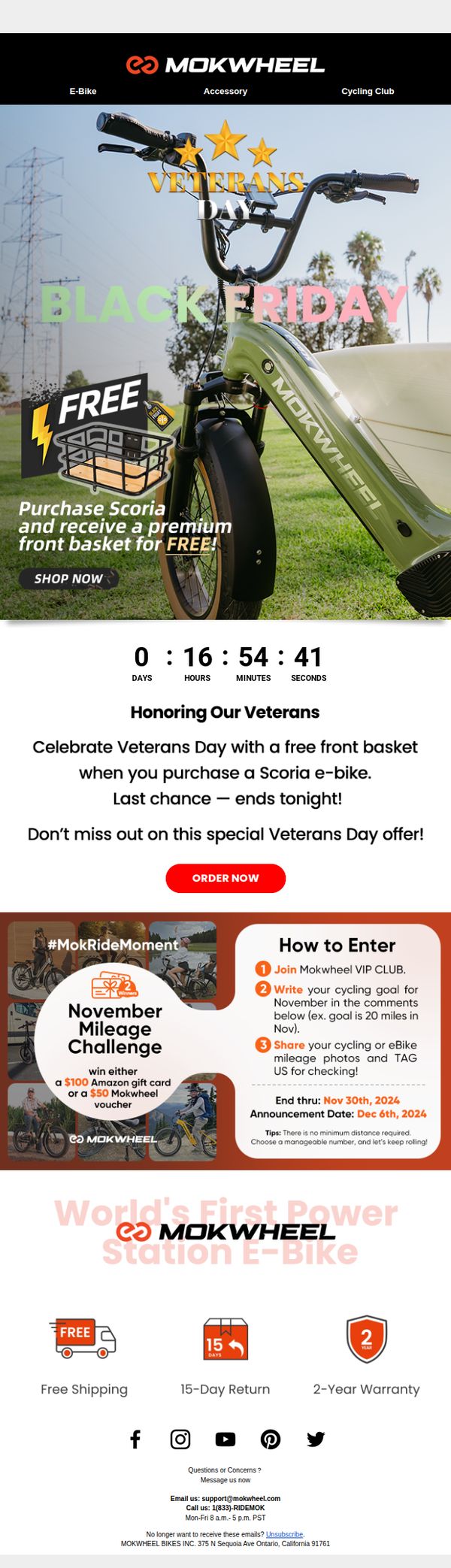 7. Mokwheel: Veterans Day Exclusive Ends Tonight! ⏳