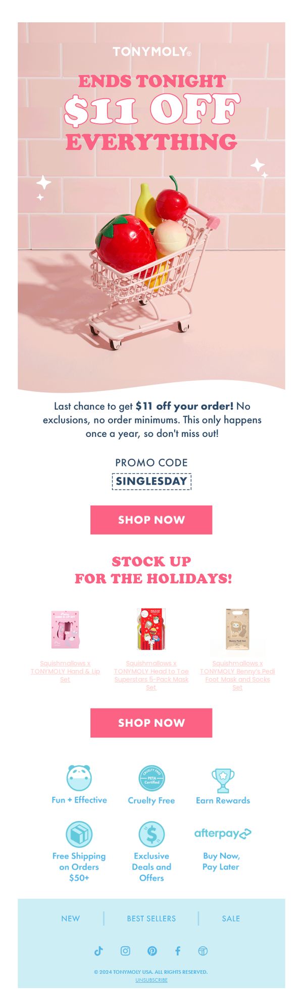 7. $11 off your order