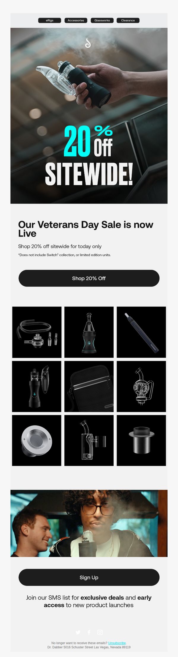 7. Dr. Dabber: 20% OFF Sitewide for Veterans Day