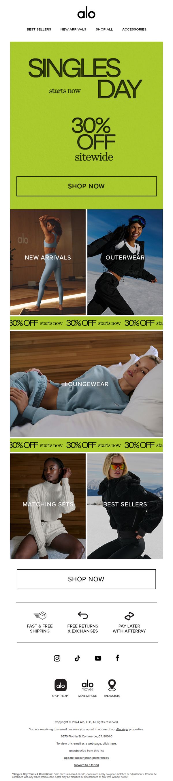 9. 30% OFF EVERYTHING. GO!