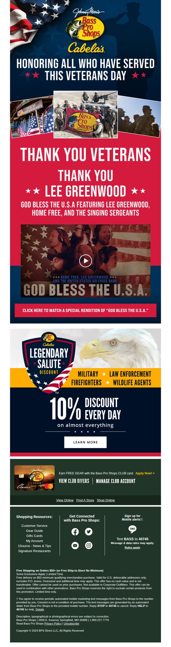 7. Bass Pro Shops: Honoring All Who Have Served This Veterans Day