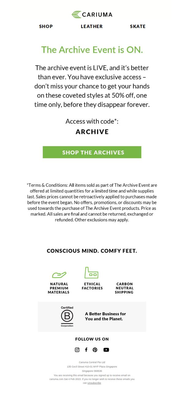8. NOW LIVE: The Archive Event