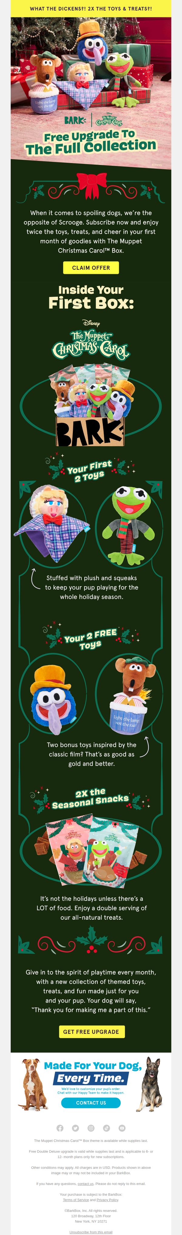 6. Double your Muppet Christmas Carol™ Box?!