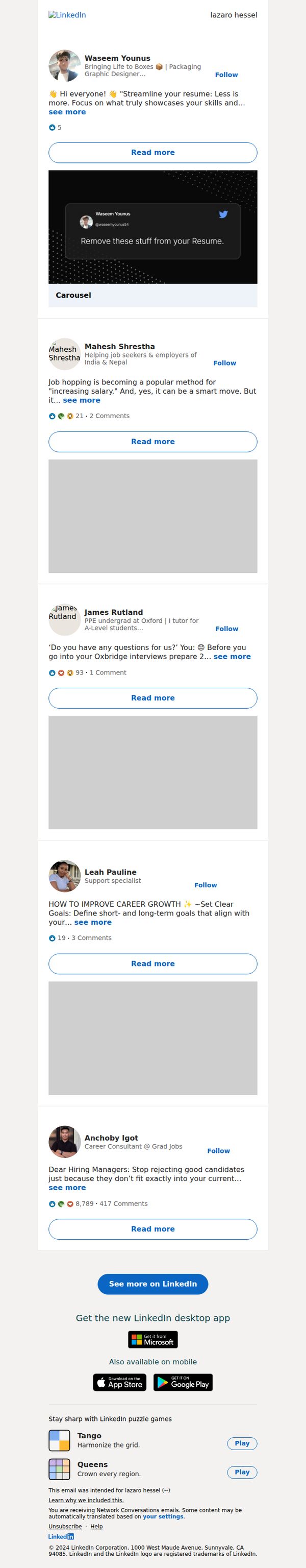 6. LinkedIn: Waseem Younus just posted something that might be of interest to you