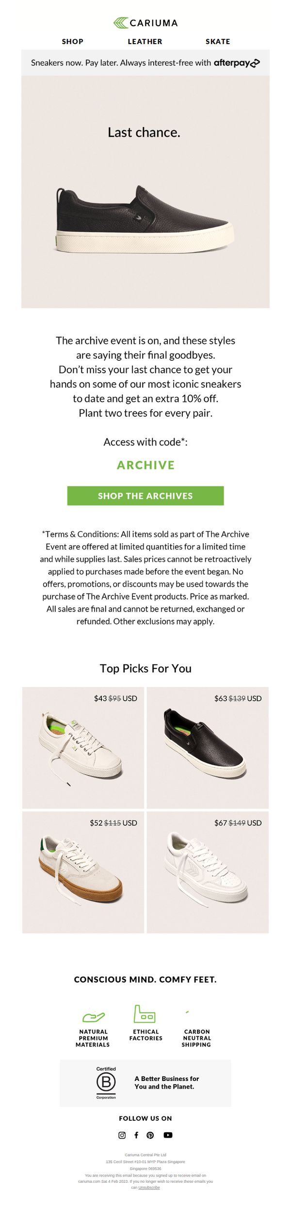 10. Cariuma: LAST CHANCE: The Archive Event