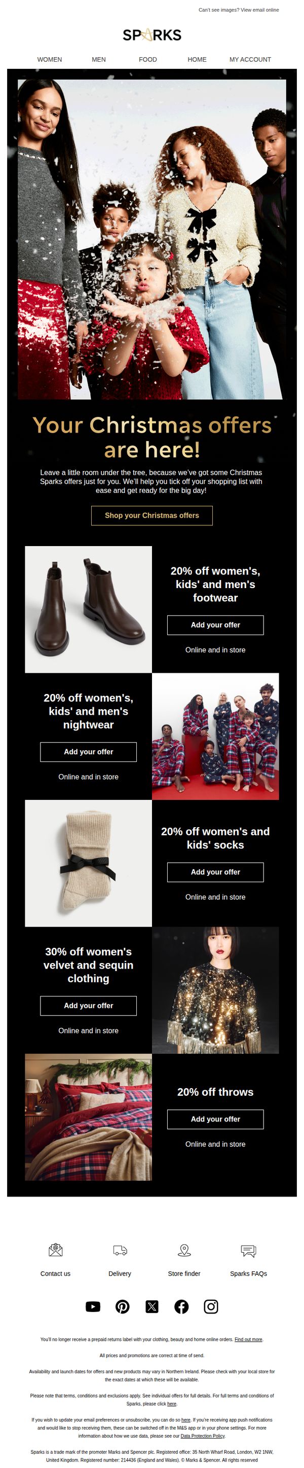 9. Your Christmas offers have landed! ✨