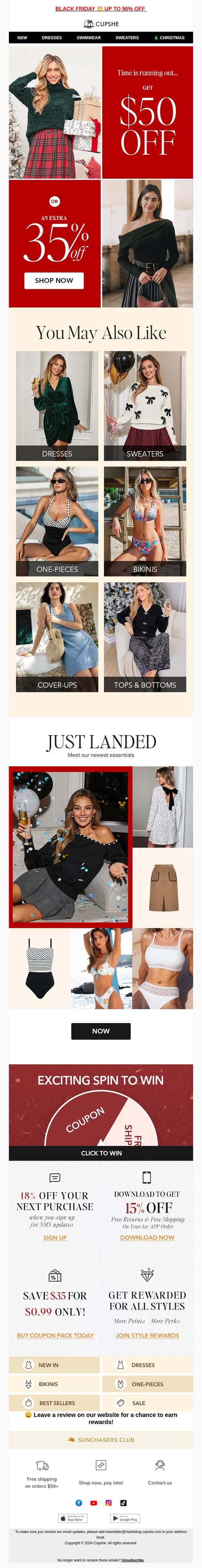8. Cupshe: Sale Alert ⌛️ Get Your Exclusive Offer!