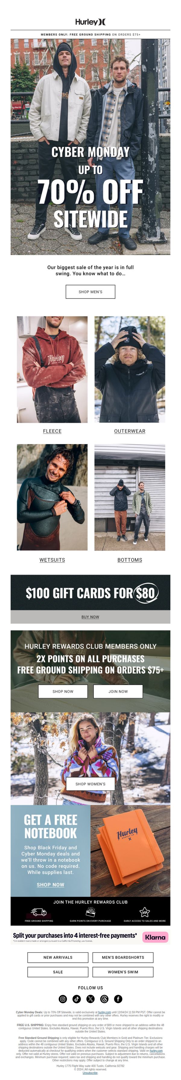6. Cyber Monday: get up to 70% off sitewide