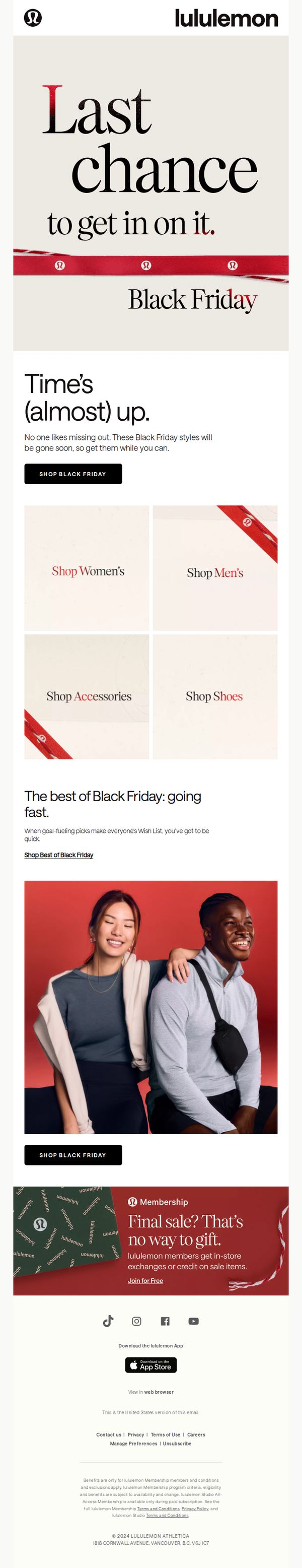 7. Black Friday ends today