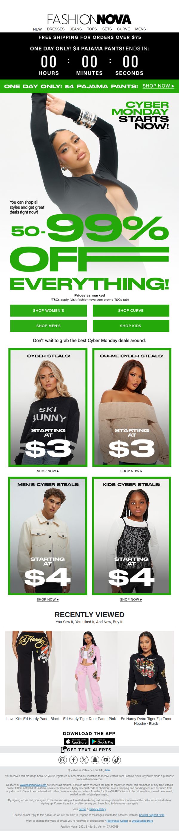 8. Fashion Nova: TODAY! ⚠️50-99% OFF EVERYTHING⚠️