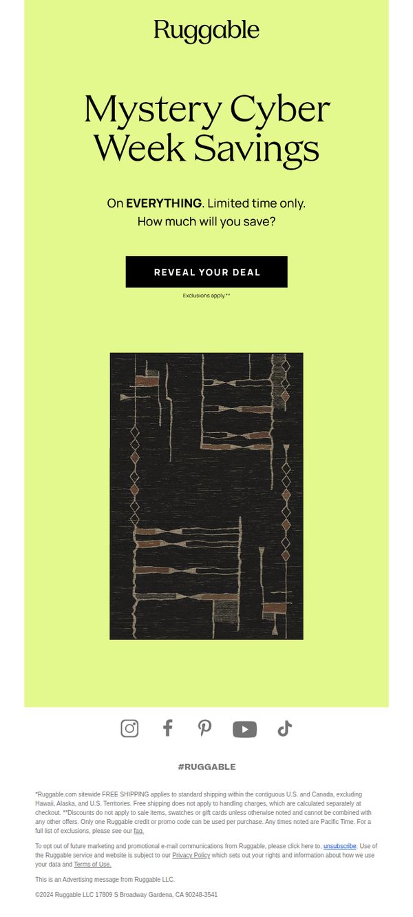 6. Ruggable: Pick your fave rug, it’s on sale!