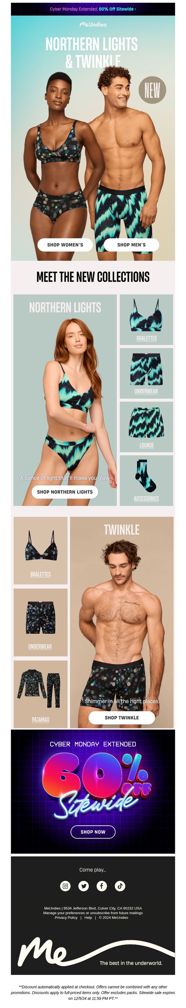 9. MeUndies: NEW added to Cyber Monday!