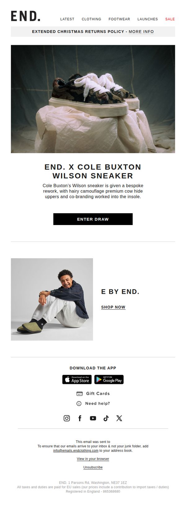 9. END. Clothing: END. x Cole Buxton Wilson Sneaker - Register now
