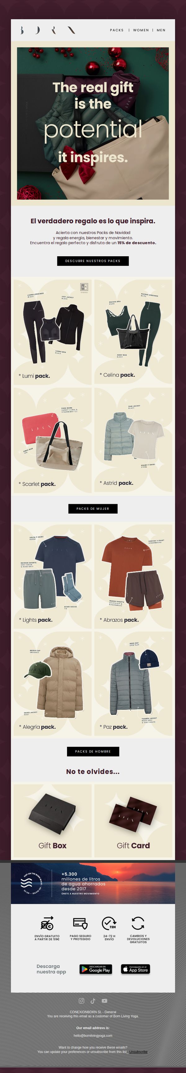 7. Packs de Navidad con un -15%