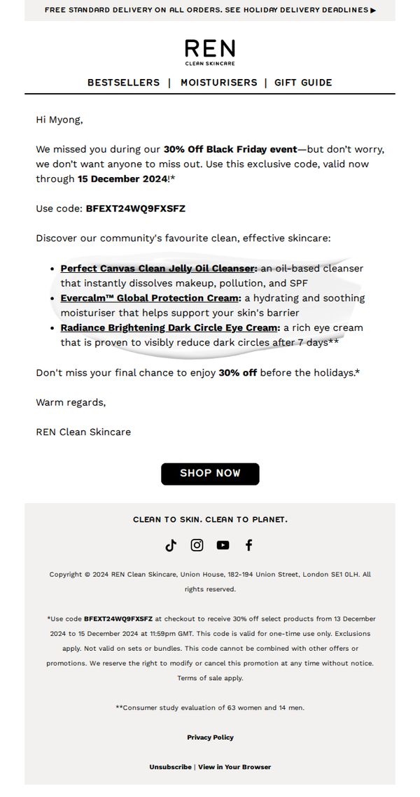 9. Your Exclusive 30% Off Code Is Here