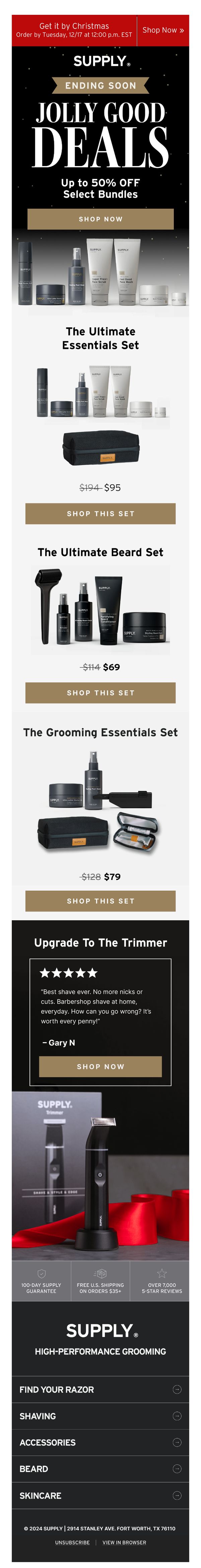 6. Supply: Ends Tonight: Up to 50% OFF