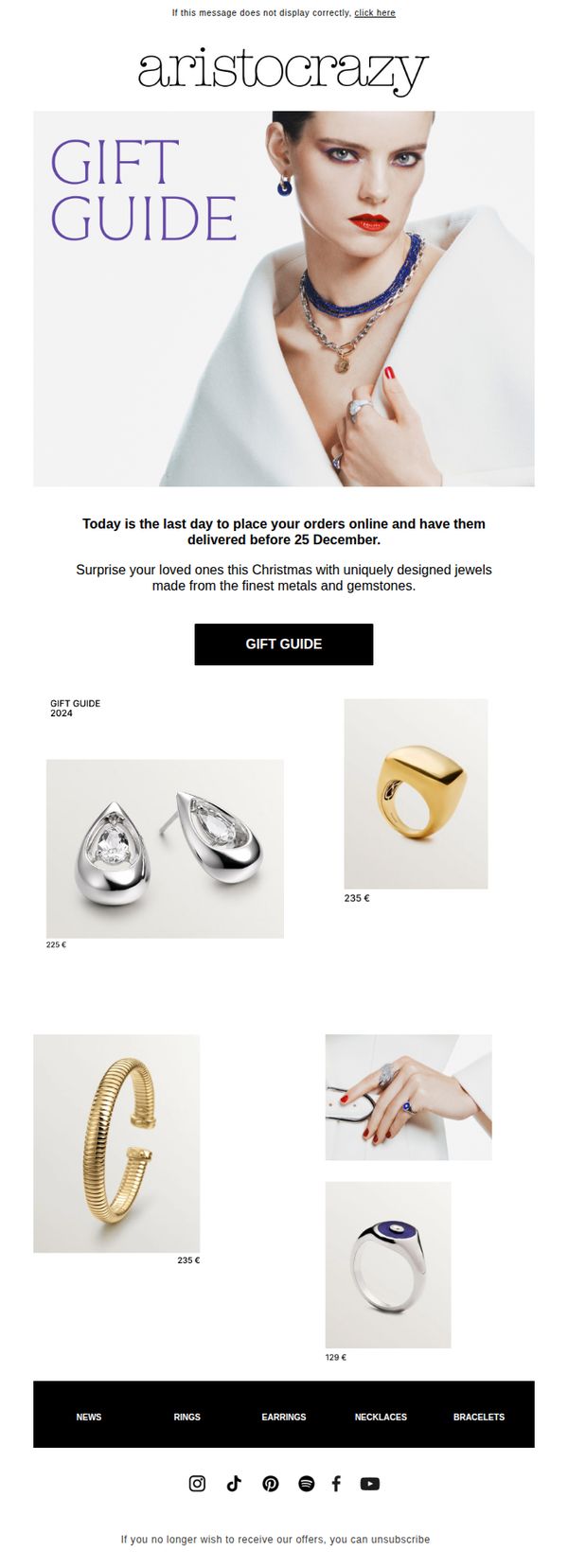 8. Last day to order online