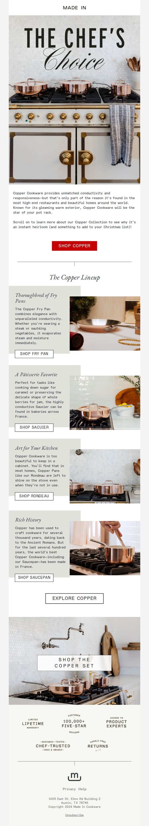 7. Introducing 90% Copper Cookware - Our Most Giftable Line 🎁