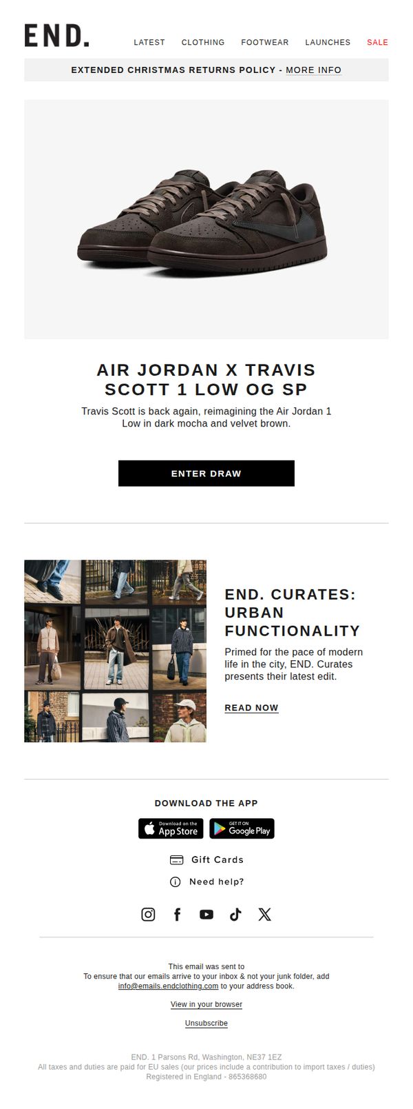9. Air Jordan x Travis Scott 1 Low OG SP - Register now