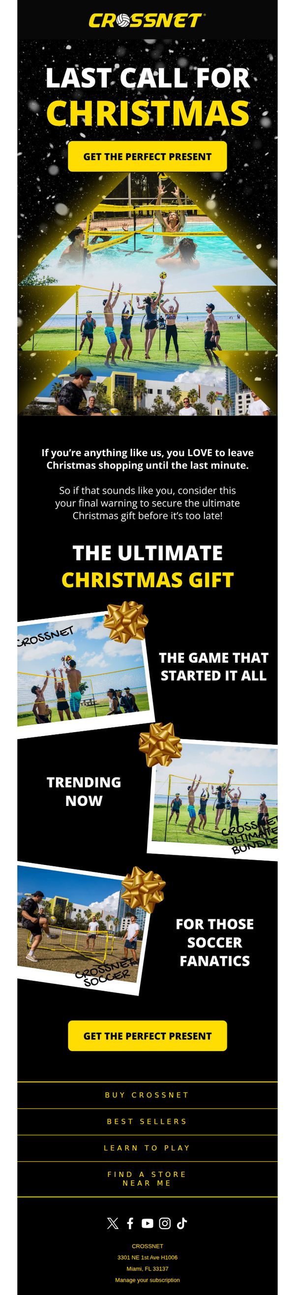 10. Crossnet: Left your Christmas shipping until the last minute?