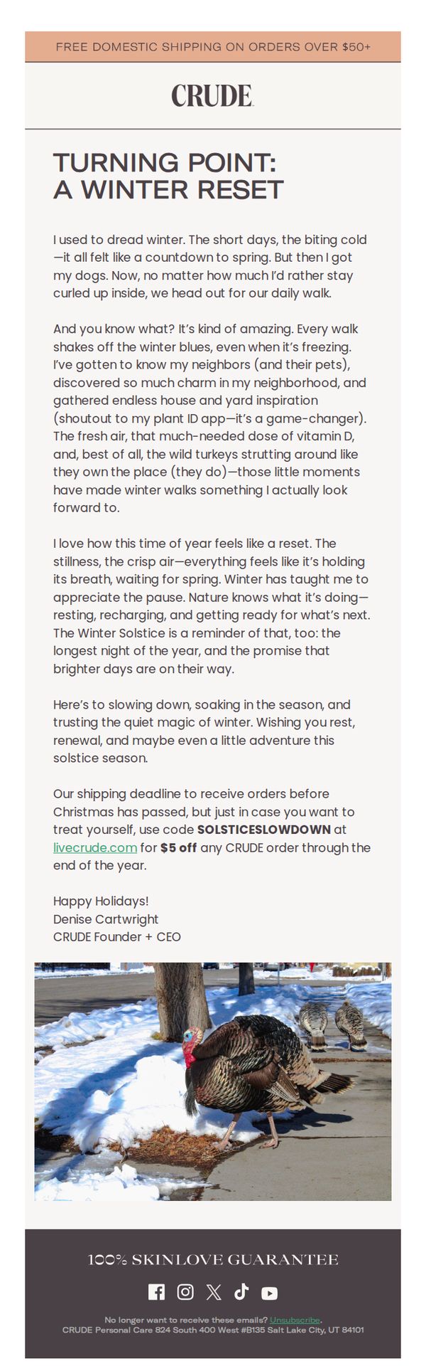 7. CRUDE: Turning Point: A Winter Reset (+ $5 Off)
