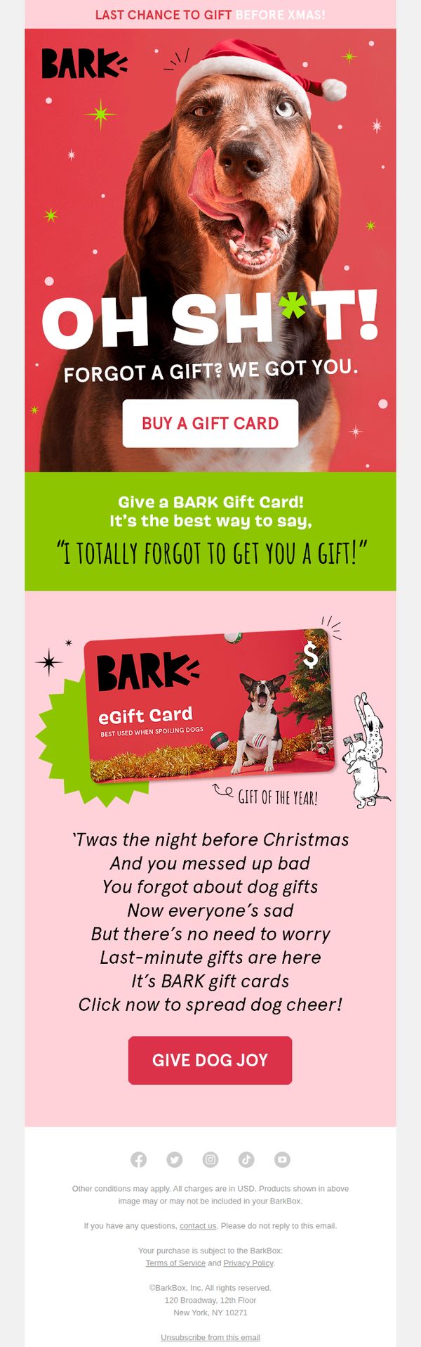 6. Get a BARK eGift Card and save Christmas!