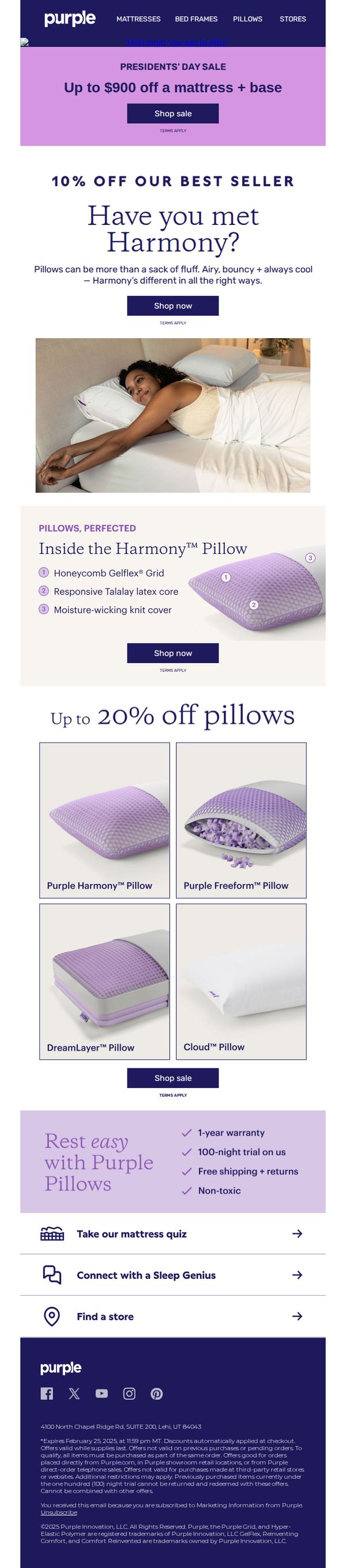 9. Want the famous Harmony Pillow?