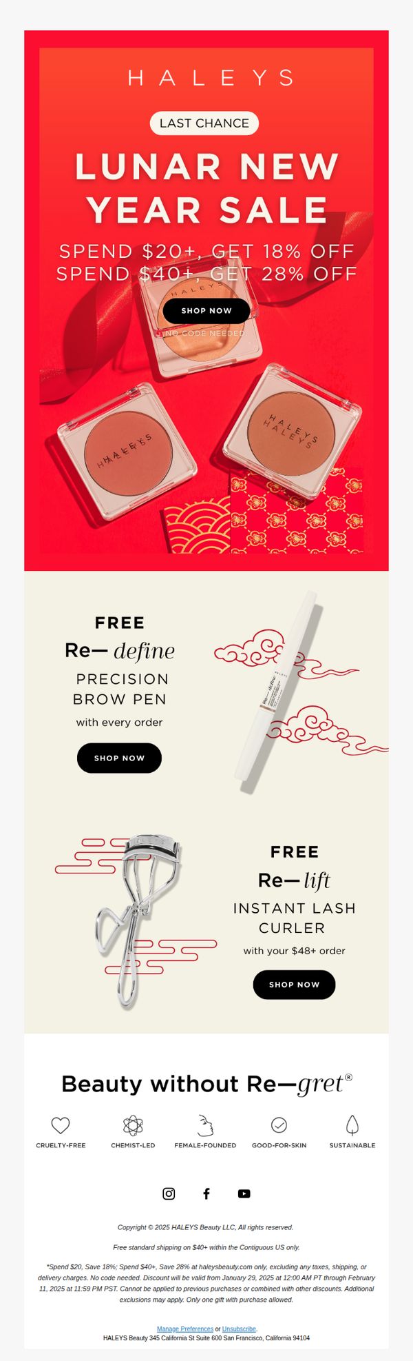 7. Our Lunar New Year sale is almost over!