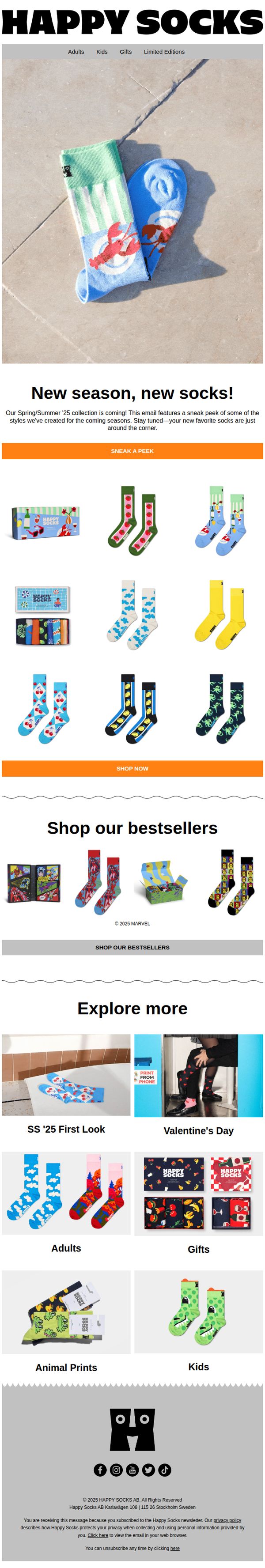 8. Happy Socks: SS '25 Collection—First Look